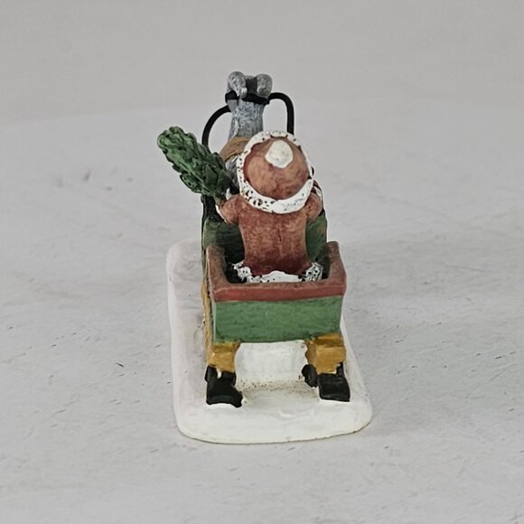 Vintage Teddys & Toys Santa In Sleigh With Goat 1996 First Edition Figurine - Picture 6 of 10